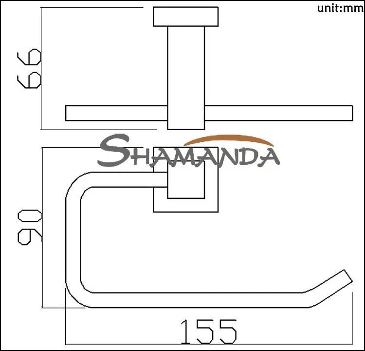 Держатель туалетной бумаги держатель рулона держатель ткани твердая латунь хромированная отделка-аксессуары для ванной комнаты продукты-94007