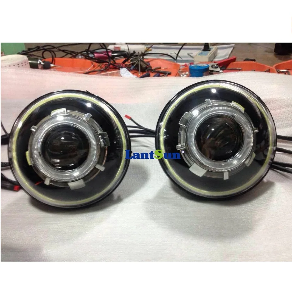 Пара Горячая Распродажа NJ238 7 дюймов 35 Вт круглый светодиодный прожектор Фара с