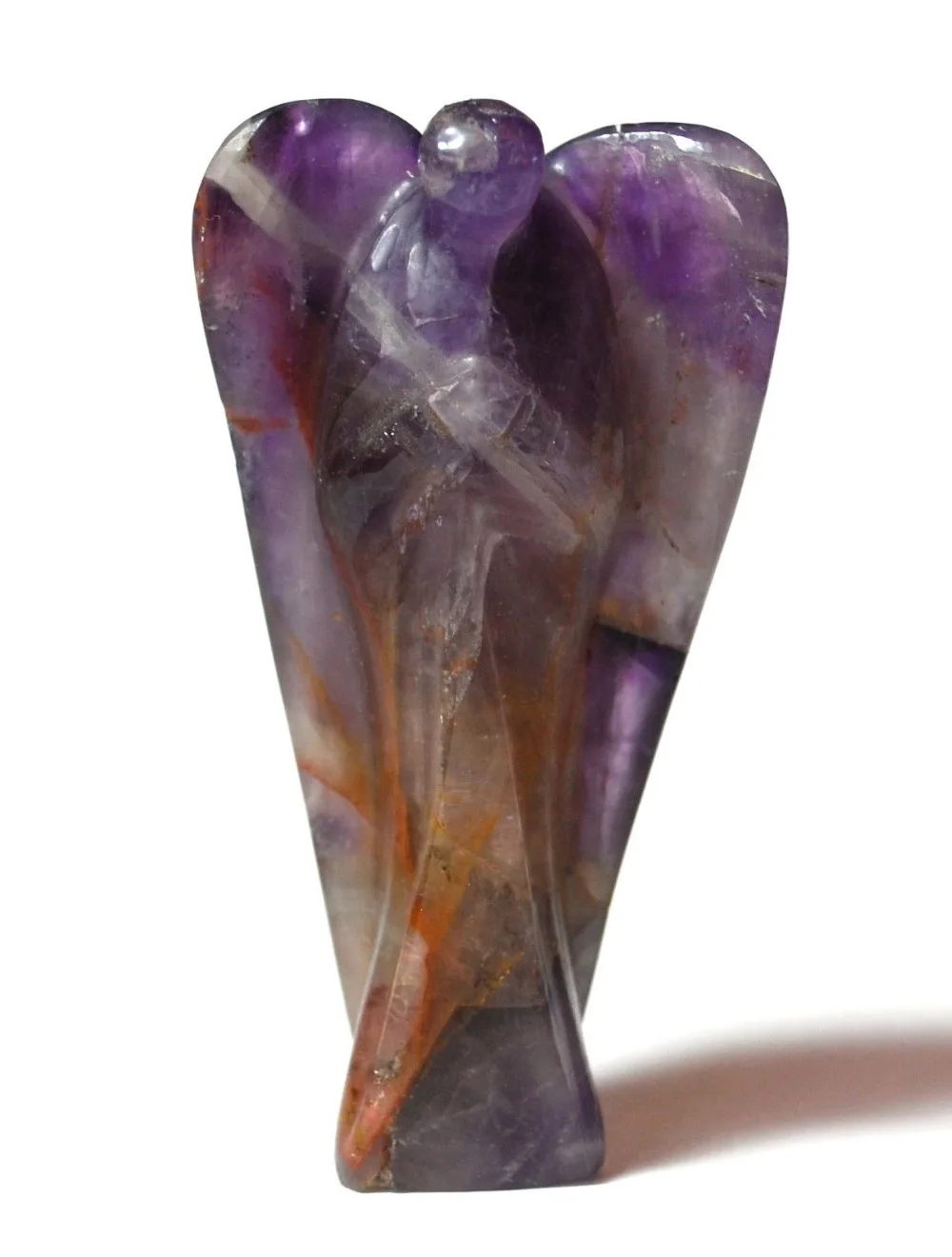 

7cm AMETHYST ANGEL NATURAL CRYSTAL HAND CARVED STONE FOR WEDDING GIFT