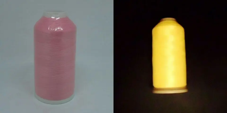Светящаяся нить для вышивания из полиэстера 1000 м|glow in dark thread|glow thethreads glow |