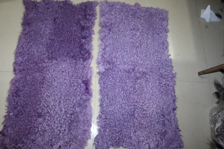 Top Quality and factory Price little lamb short curly hair Fur Skin plate | Дом и сад