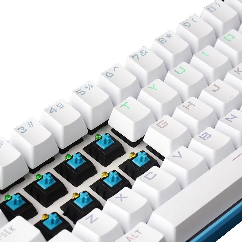 Королевский клудж RK61 мини Портативный 61 Ключ Dual-режим Bluetooth Беспроводной/USB Проводная Механическая клавиатура с подсветкой RK оси/Cherry оси