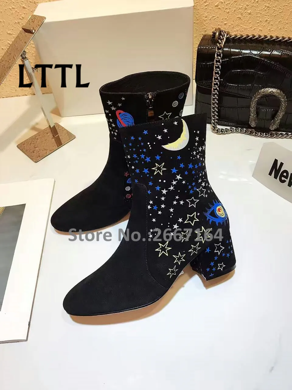 2017 Новая Взлетно-Посадочная Полоса Черный Бедро Высокие Замшевые Сапоги На