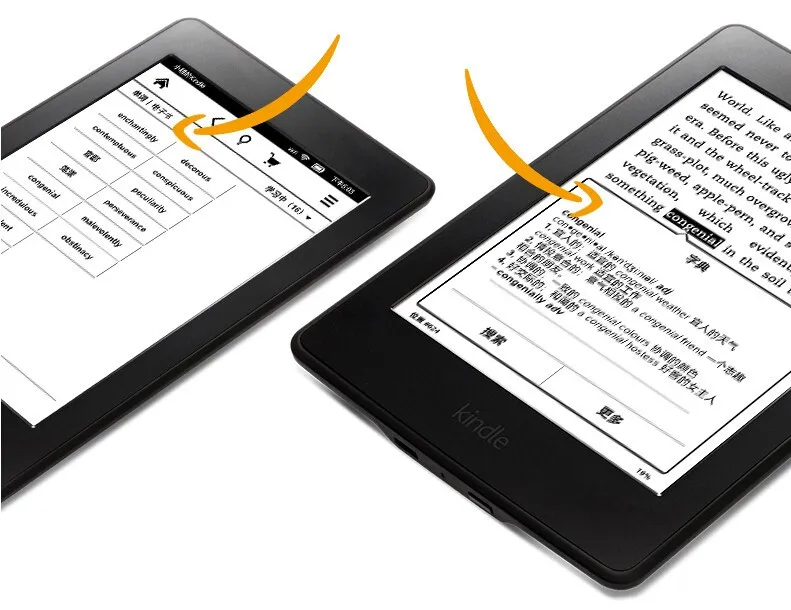 Kindle Paperwhite 2-го поколения черный 2 Гб электронная книга e-ink экран wifi " светильник беспроводной считыватель со встроенным задним светильник для чтения электронных книг