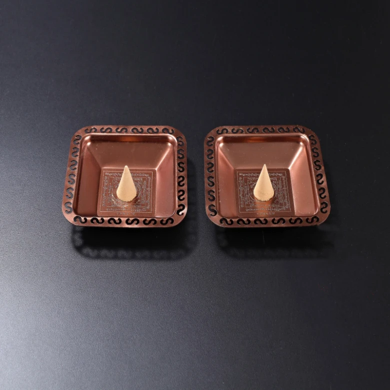 Цинковый сплав ароматизатор пластины благовония для дыма Пуджа подходит катушки