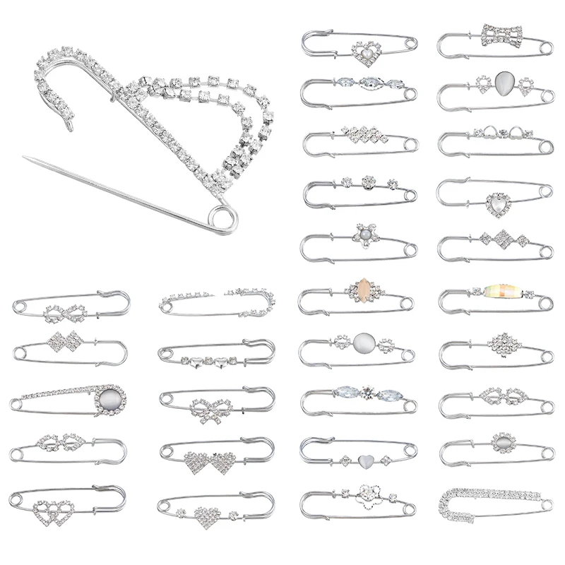 Женская Брошь серебряного цвета стразы сделай сам|diy brooch|diy brooch pindiy pins |