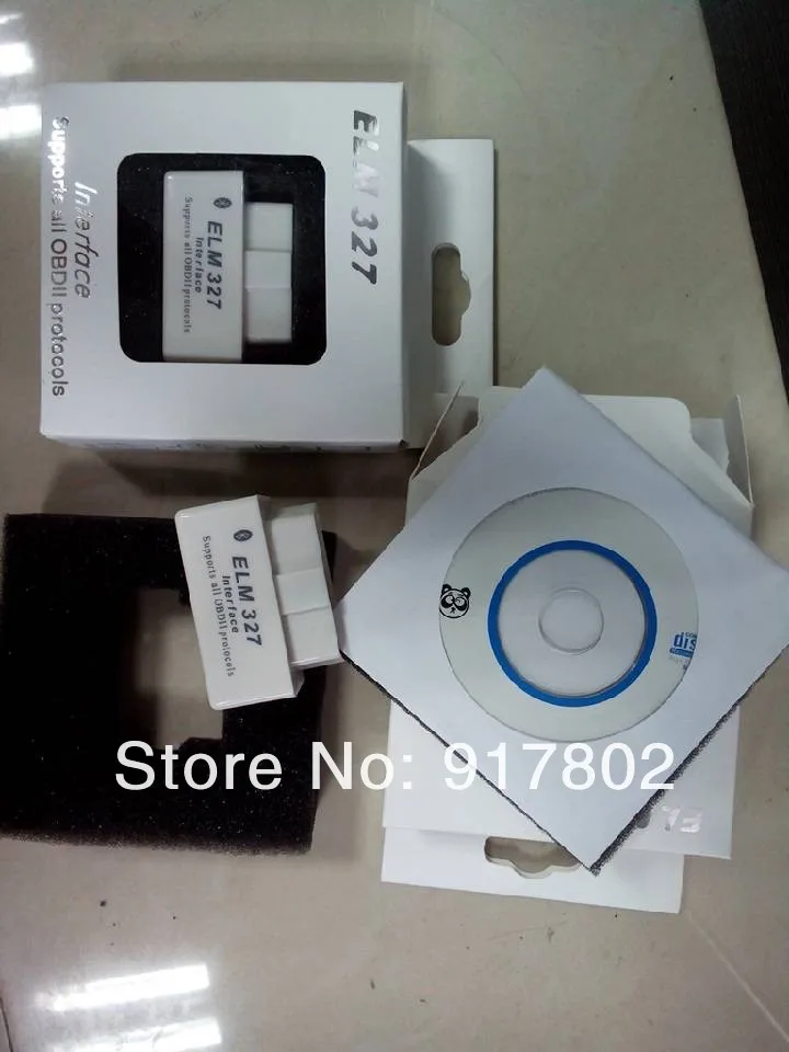 СУПЕР МИНИ 327 самый маленький ELM327 OBD2 сканер 5 шт./лот белого цвета с хорошей упаковкой