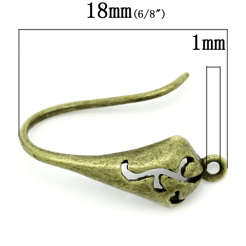 LASPERAL 10 шт. медные Крючки для сережек Античная Бронза Полые Серьги Поиск женщин DIY