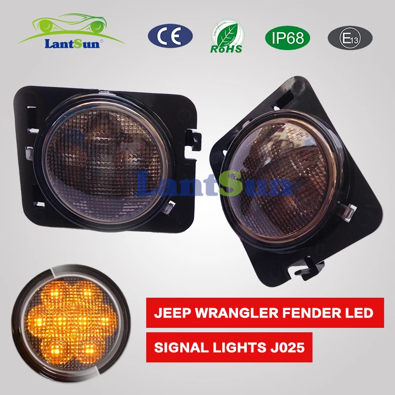 Пара J025 легкого установить 12V ABS 4w переднее крыло боковой сигнал поворота