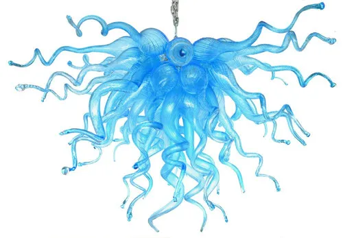

Wholesale Modern Crystal LED Light Source Turkish Style Blue Chandelier for House Decoration