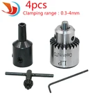 Набор ключей для сверлильного патрона, 0,3-4 мм, с черным валом 8 мм