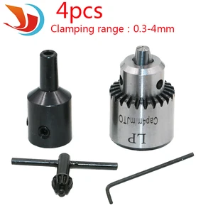 Набор ключей для сверлильного патрона, 0,3-4 мм, с черным валом 8 мм