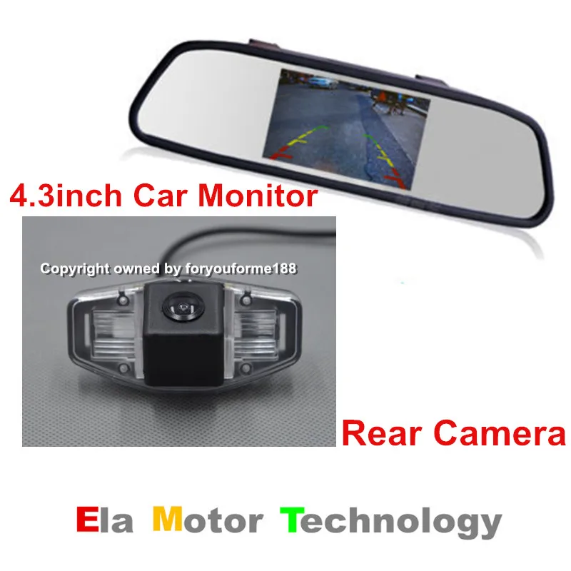 Зеркало с монитором автомобиля 4 3 дюйма TFT ЖК экран HD ночное видение камера