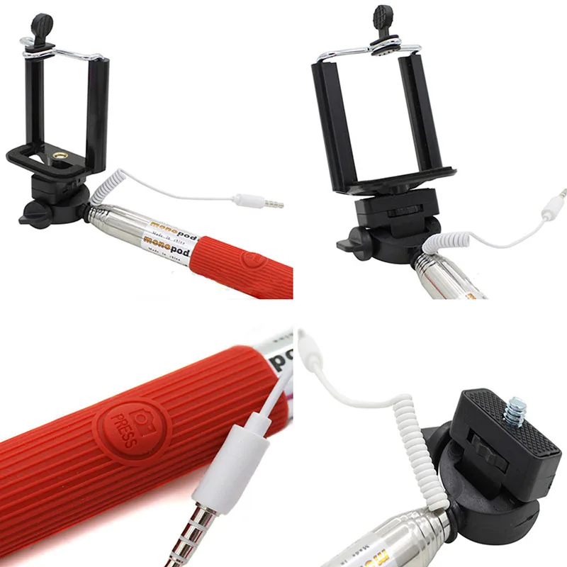 100 шт./лот BRSUANG длинная ручка универсальная Регулировка селфи палка монопод