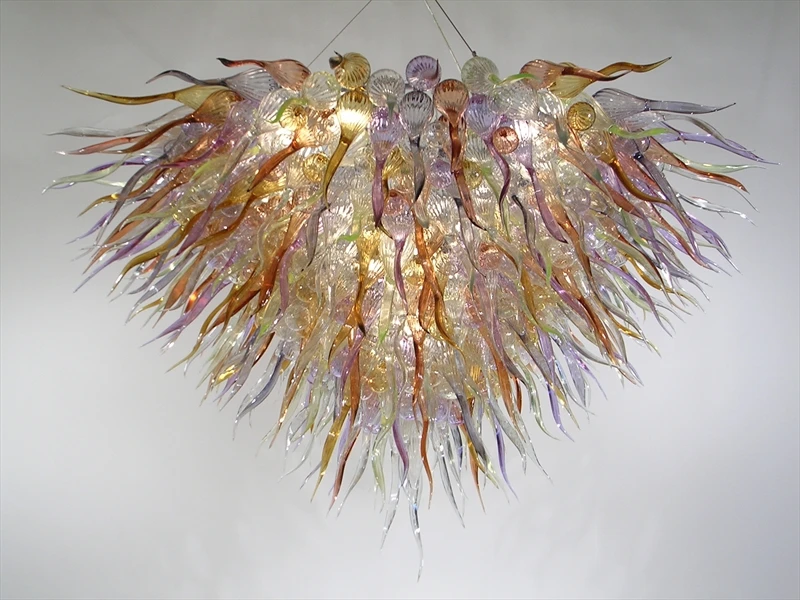 

Graceful Contemporary Luxury Chandeliers LED Bulbs Colorful Hand Blown Murano Glass 110/120/220/240V