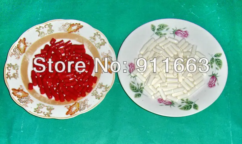 0 #1000 шт. красно белая фотолампа (доступны Соединенные или отдельные капсулы!)|capsule