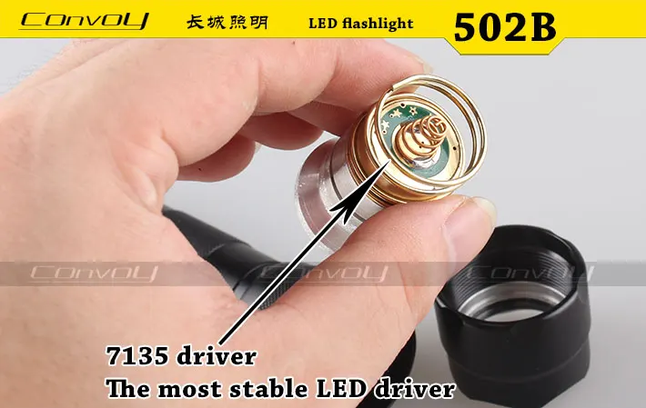 Wf 502b Фонарик True 500lm CREE XML2 U2 1A 7135*3 3/5 режимов самый стабильный 502b Фонарик