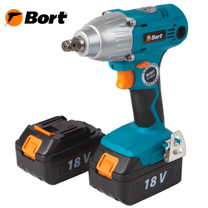 Гайковерт аккумуляторный Bort BAB 18I LiDK (2 Li ion батареи 18 В крутящий момент 250Нм