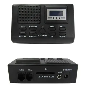 Цифровой мини диктофон телефонный регистратор голосовой монитор Синий ЖК