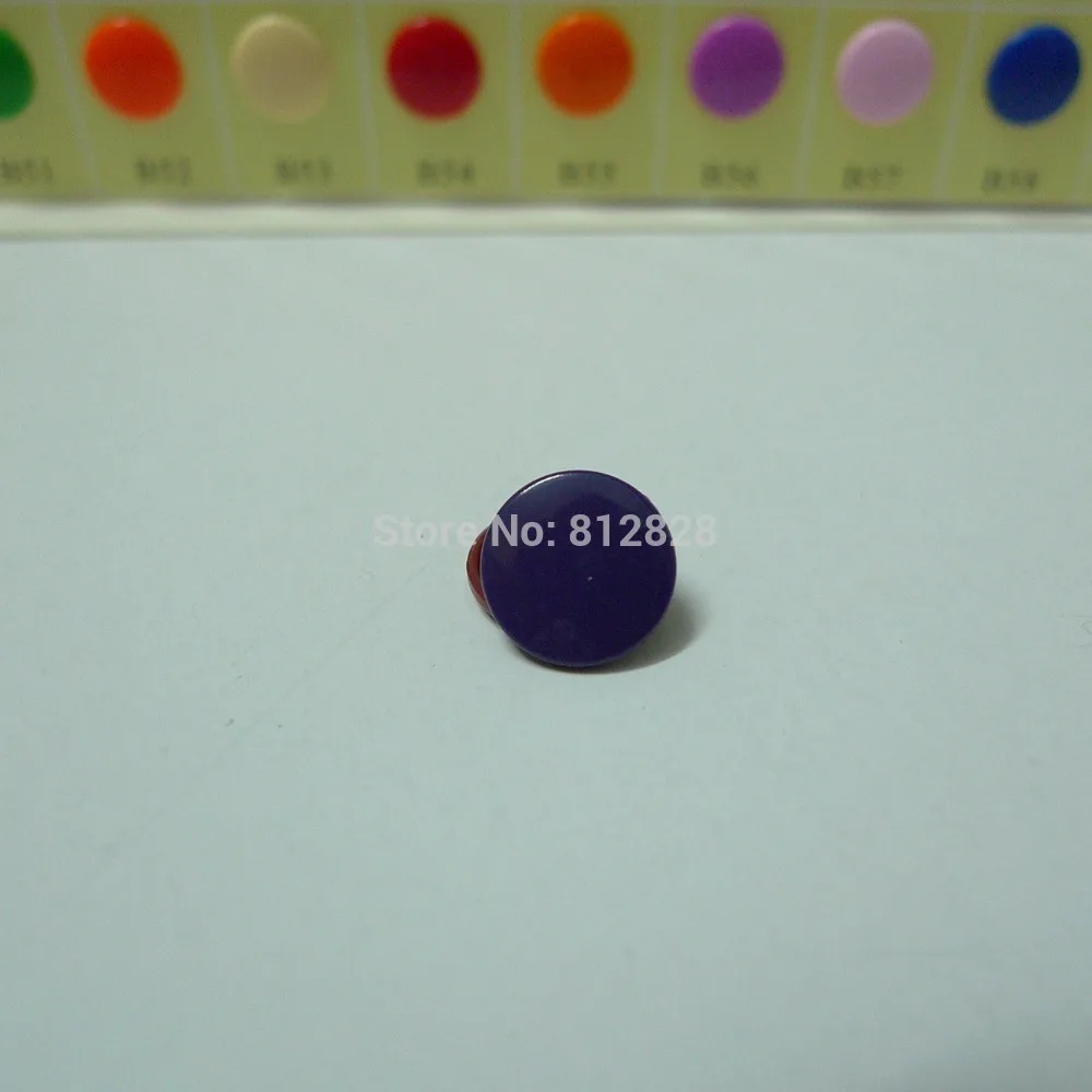 200 комплектов # B49 темно синие фиолетовые блестящие круглые кнопки KAM 60 цветов в