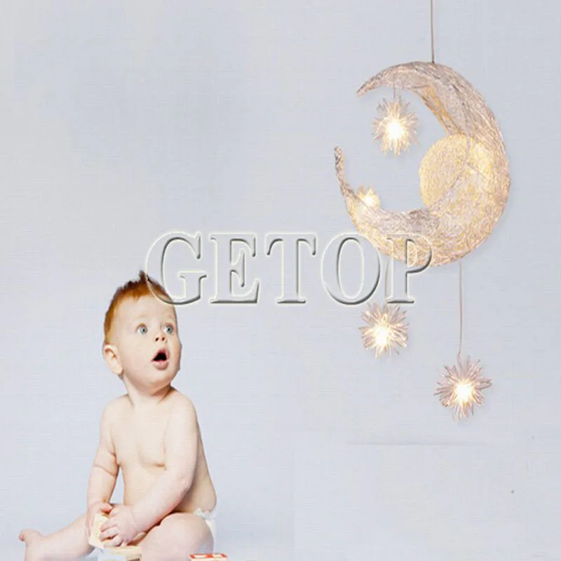 ZX Новая креативная светодиодная люстра со Звездной луной волшебный блеск