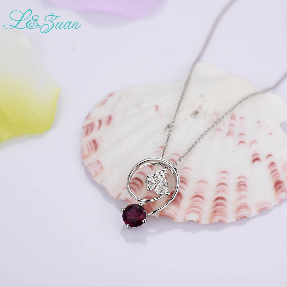 Женская подвеска в виде бабочки I & zuan ожерелье из серебра 925 пробы с красным