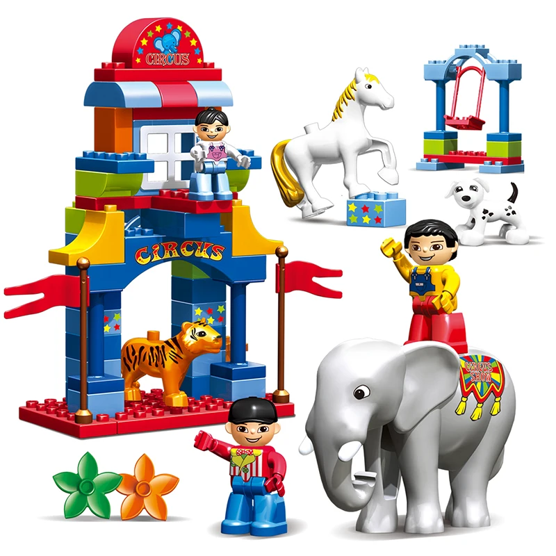 65 шт. Цирковое Шоу Строительные Блоки Большой Размер Строительный Блок