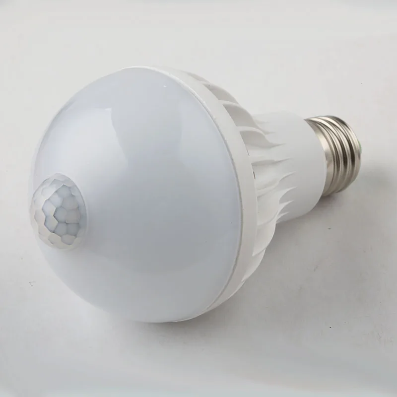 PIR Motion Sensor Лампы E27 220 В Светодиодная Лампа 5 Вт 7 9 SMD 5730 автоматическая Смарт