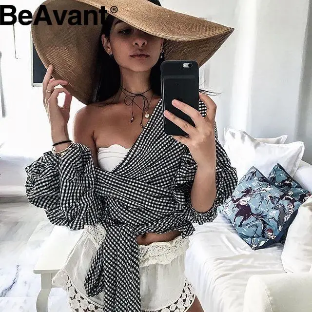 BeAvant/белая блузка на бретельках рубашка Осень 2016 сексуальная хлопковая крутая с