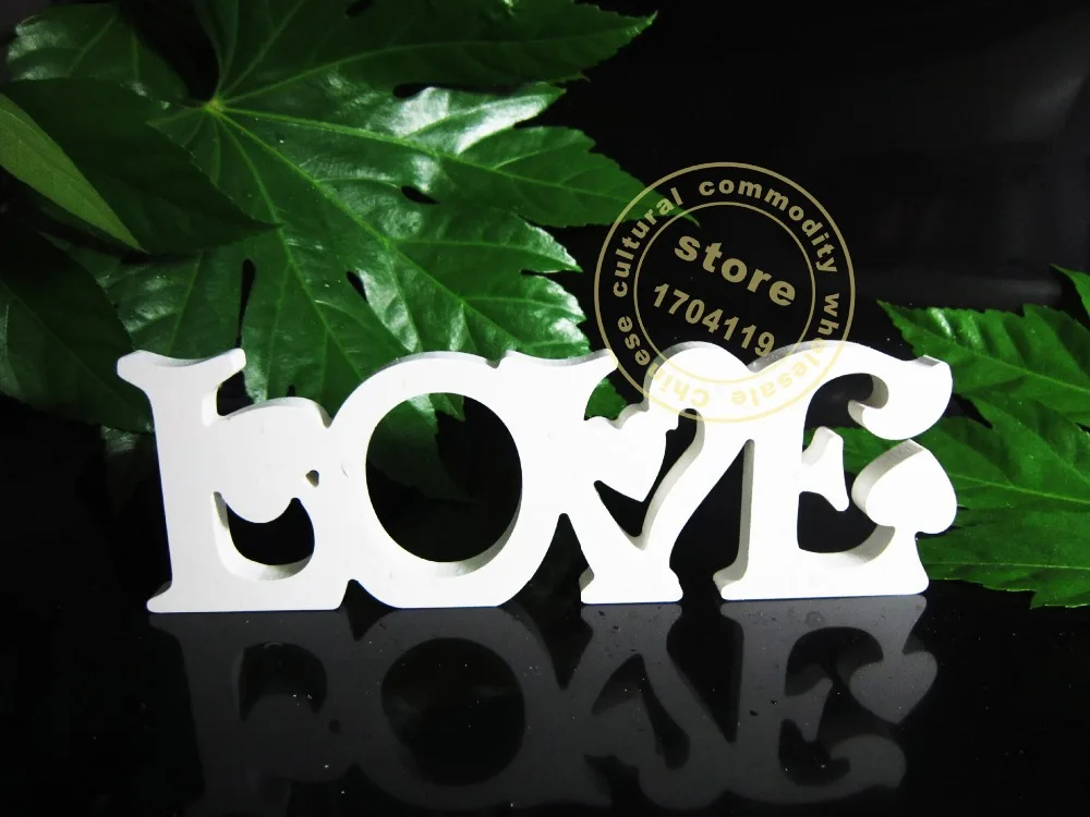 Комбинированные буквенные надписью Love из Искусственного Дерева деревянные
