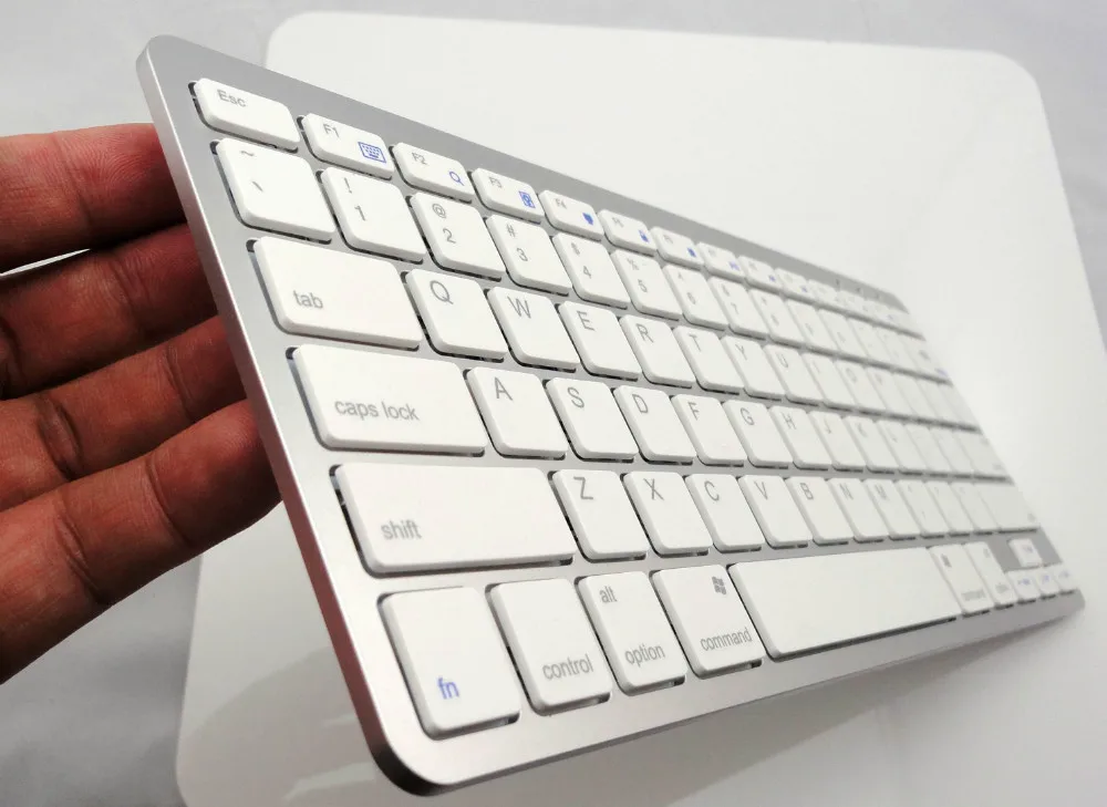 Перезаряжаемая Bluetooth беспроводная клавиатура для Macbook ipad iphone android 4,0 Windows tablet