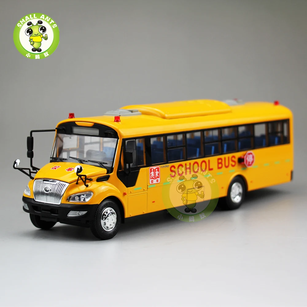 1/42 школьный автобус в американском стиле, Китай, YuTong ZK6109DX, Литые металлические модели автобусов, игрушки, подарки от AliExpress RU&CIS NEW