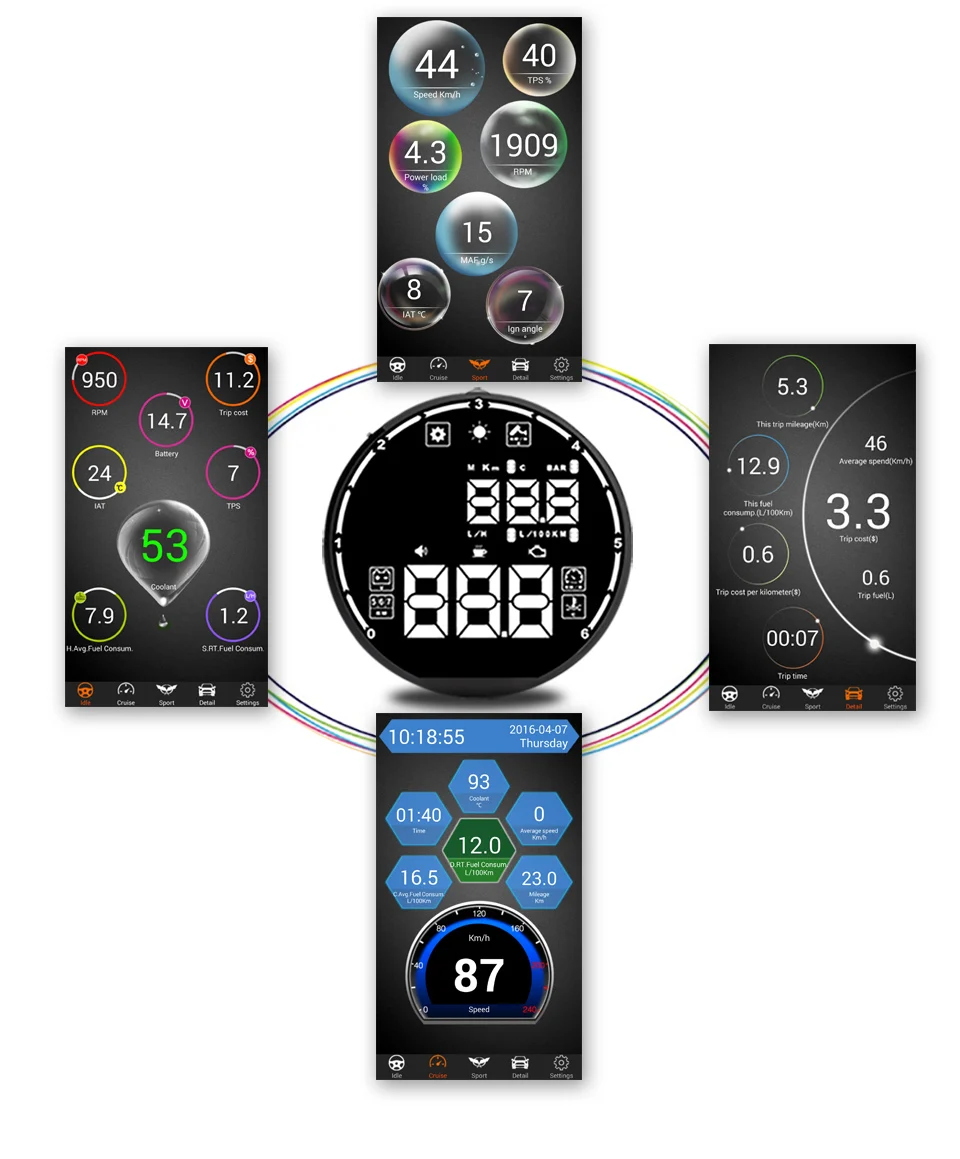 V-checker Bluetooth HUD H501 +Free shipping |