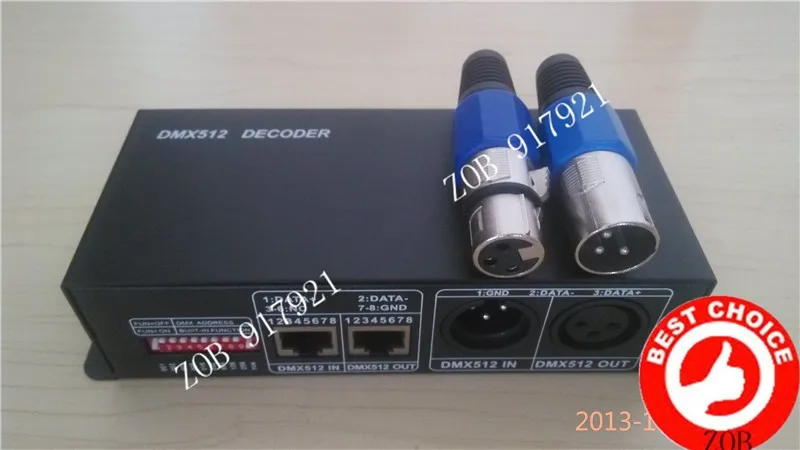 DMX 512 декодер DMX512 LED RGB контроллер, DC12-24V 4A 4 Каналы для rgb потолочный светильник, светодиодные полосы света, розничная