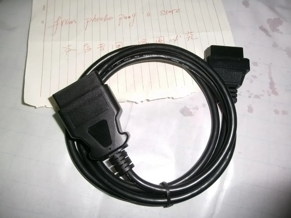 FINETRIP 5 шт. CNPAM 1,5 м Удлинительный кабель 16 контактов ELM327 OBD II OBD2 соединитель для удлинителя Авто Диагностический адаптер для прибора