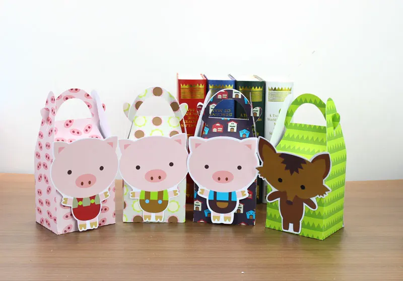 Дружественная коробка для маленьких свиней, коробка для конфет, Подарочная коробка, коробка для кексов для мальчиков, детские товары для дн... от AliExpress WW