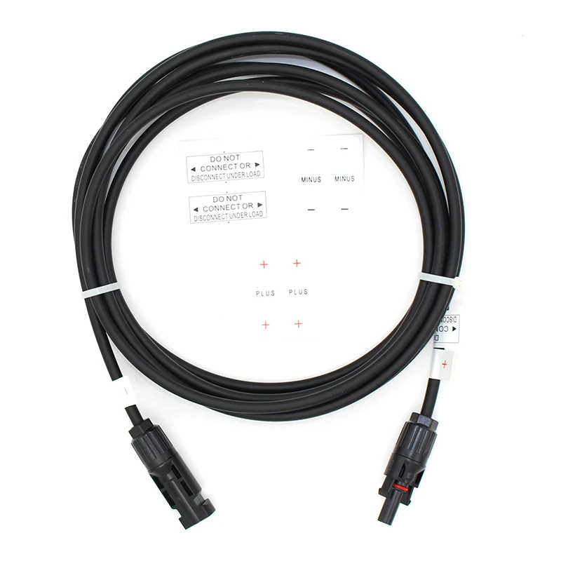 1 шт./лот панель солнечных батарей кабель 10 футов 3 метра TUV Стандартный Солнечный