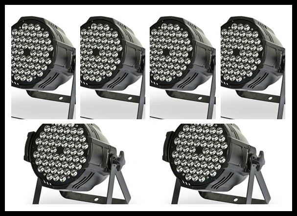 6 шт. (1 коробка) 1 Вт 54 RGBW/RGB светодиодный светильник для сцены освещение дискотеки