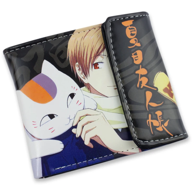 Аниме Natsume yuujinchou PU короткий кошелек Такаси Нацумэ Natori Shuuichi Тип B|wallet red|wallet suedewallet