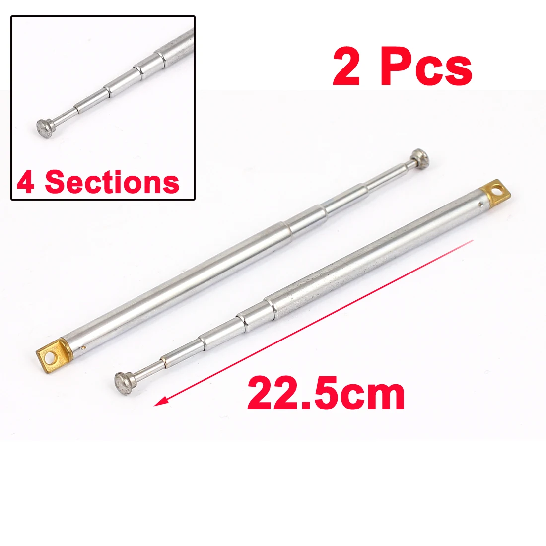 Uxcell название продукта 2 шт. 22.5 см длинные 4 секции телескопическая Телевизионные