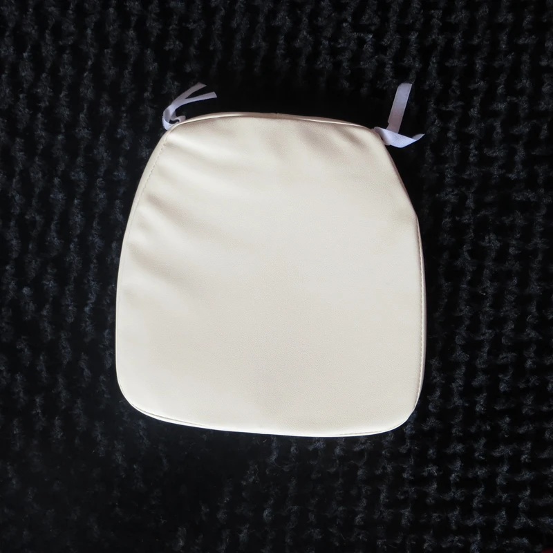 5 шт. Бесплатная доставка Chiavari Кожаная подушка для стула белого/золотого/слоновой