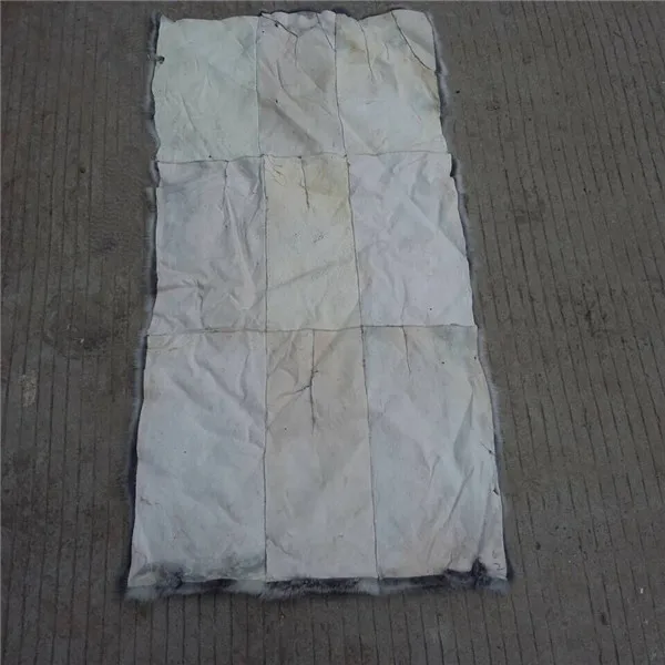 Тарелка/кожа из натурального кроличьего меха | Дом и сад