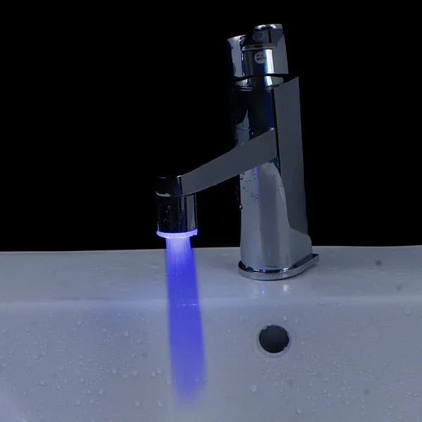Бесплатная доставка миниатюрный светящийся светодиодный водопроводный кран с