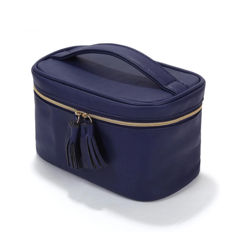 Кожа PU Make up Box Организатор Сумка Женщины Путешествия Многофункциональный