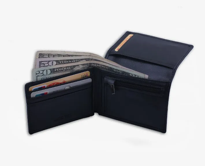 Новая мода, простой дизайн Bellroy, черный цвет, овечья кожа, держатель для карт, кошелек с отделением для монет, Карманный Кошелек