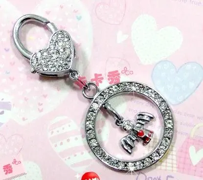 10 шт. эмаль Bling Cat Dog/Bear отпечаток лапы висячий Шарм подходит вращающийся Омар застежка брелок кольца для ключей сумка Ювелирные изделия HC503