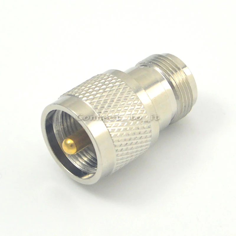 Прямой никелированный коннектор N-UHF | Обустройство дома