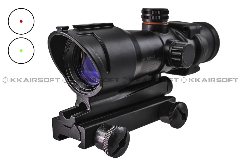 ACOG красный точечный прицел охотничий прицел страйкбол 1x32 красный точечный прицел