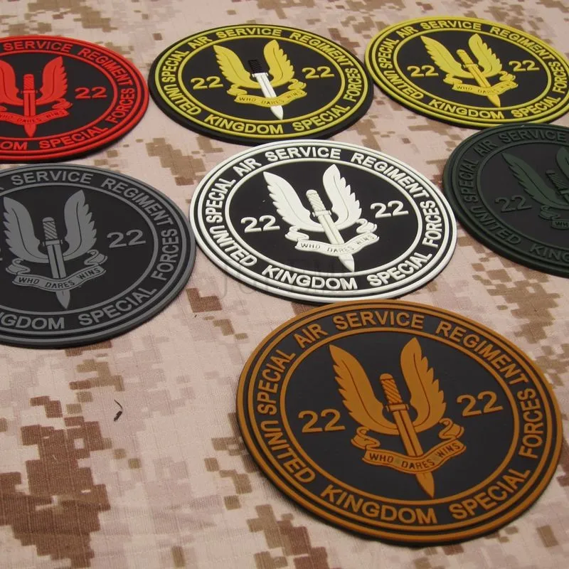 Зеленый Великобритании специальный воздушный сервис S.A.S кто осмелится выиграть тактику боевой дух 3D ПВХ патч PB1119
