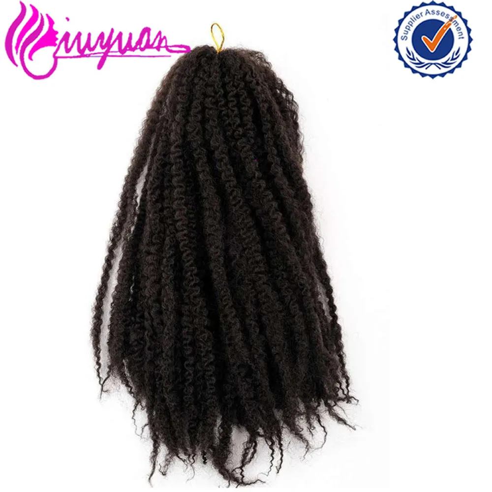 Xiuyuan Афро Кудрявый Плетение Волос 18 inch 100 г/шт. Крючком Синтетических Для Черных